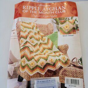 Herrschners Daffodil Ripple Afghan Crochet Kit